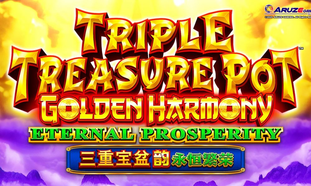 Triple Treasure Pot Golden Harmony Eternal Prosperity